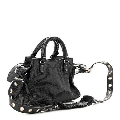 Balenciaga Agneau Arena Neo Cagole Handbag XS Black 3 of 10