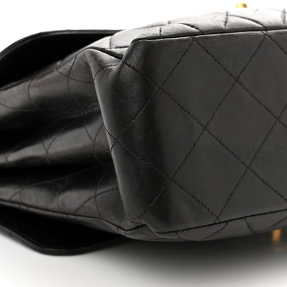 Chanel Lambskin Quilted Jumbo Double Sided Flap Black 11 of 12