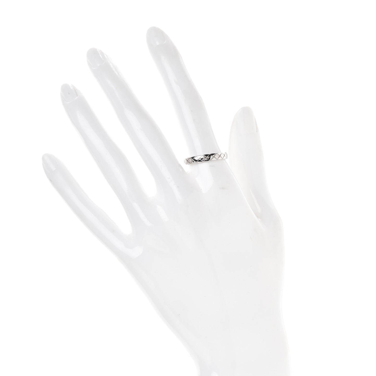 18K White Gold Mini Coco Crush Ring 54 6.75