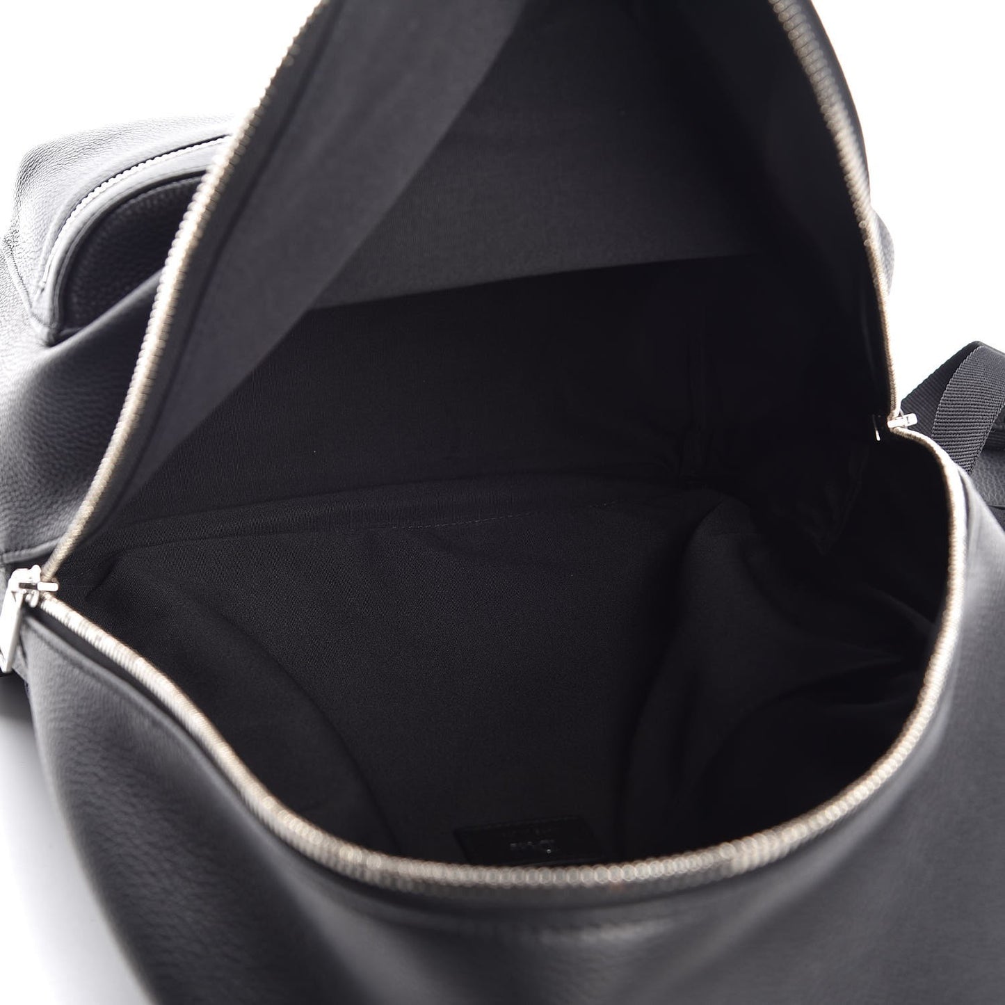 Grained Calfskin Rider Backpack Black