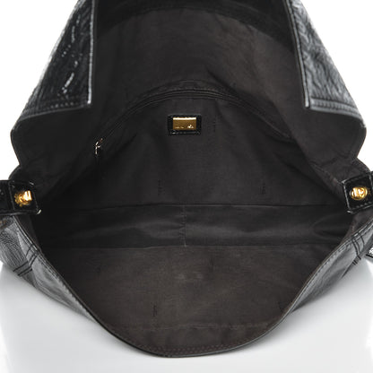 Fendi Vitello Naplak Large Convertible Baguette Black 5 of 9