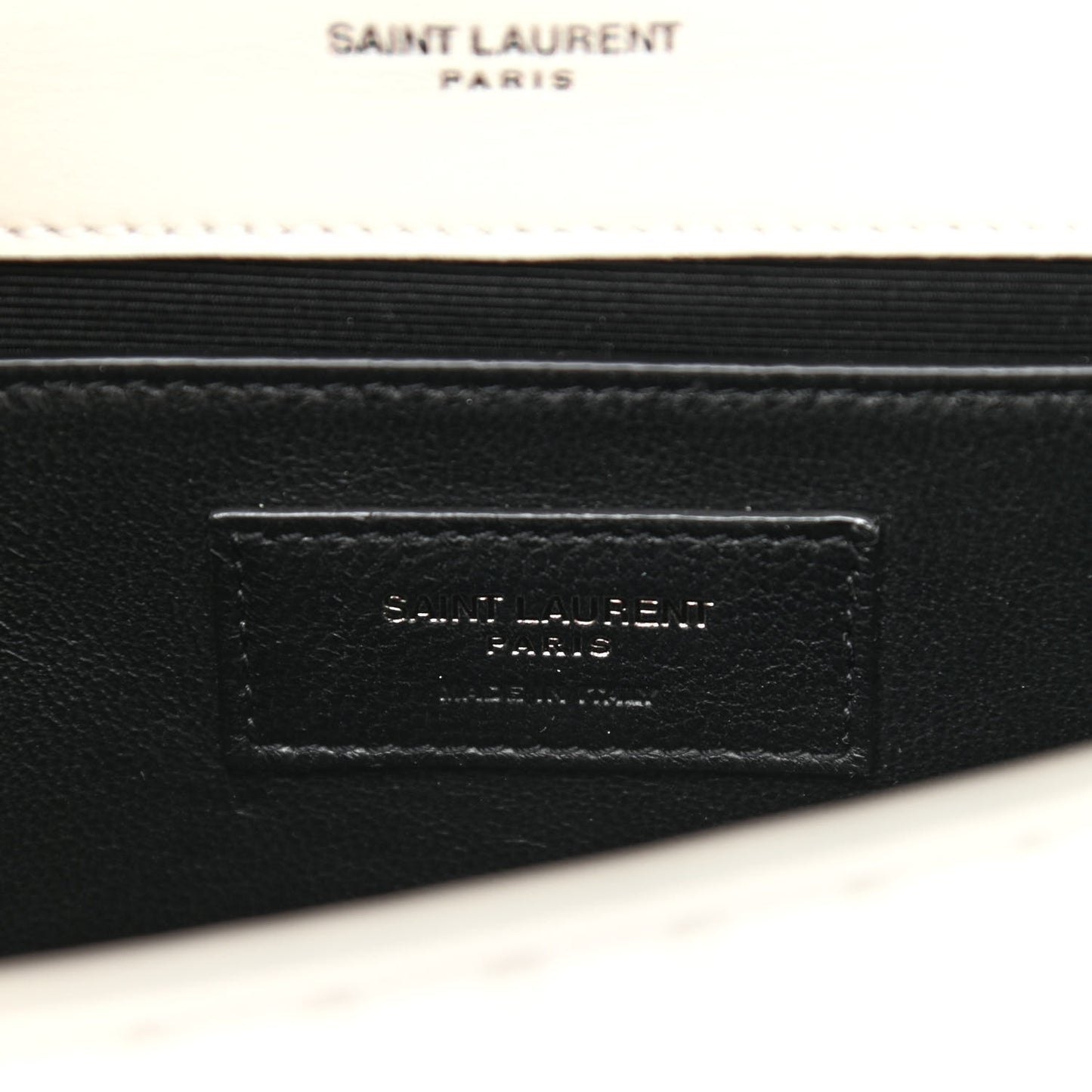 Grain De Poudre Square Dot Print Small Monogram Kate Satchel White Matte Black