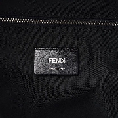 Fendi Nylon Vitello Liberty Metal Monster Eyes Rounded Backpack Black 5 of 8