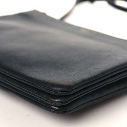Celine Lambskin Large Trio Crossbody Bag Black 9 of 10