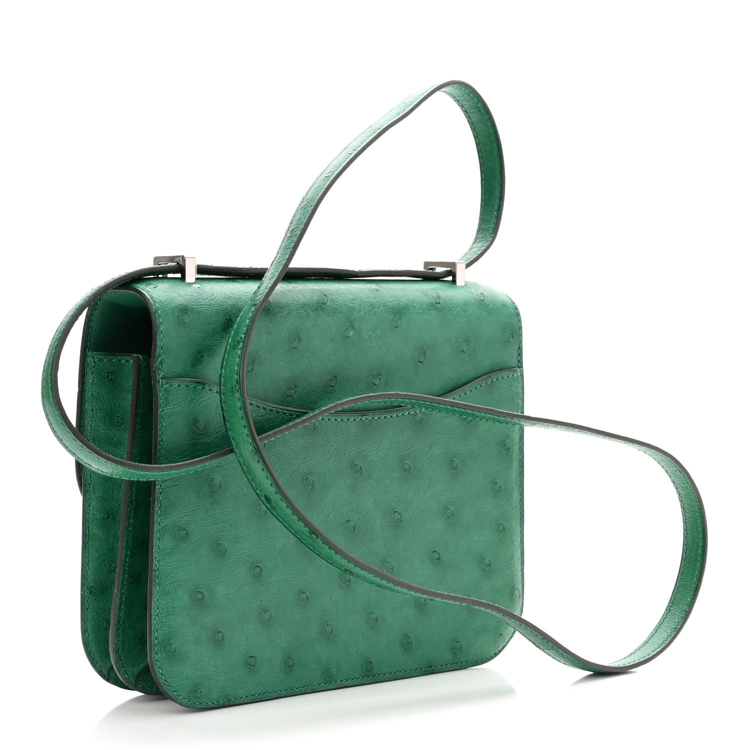 Hermes Ostrich Constance 18 Vert Vertigo 3 of 12