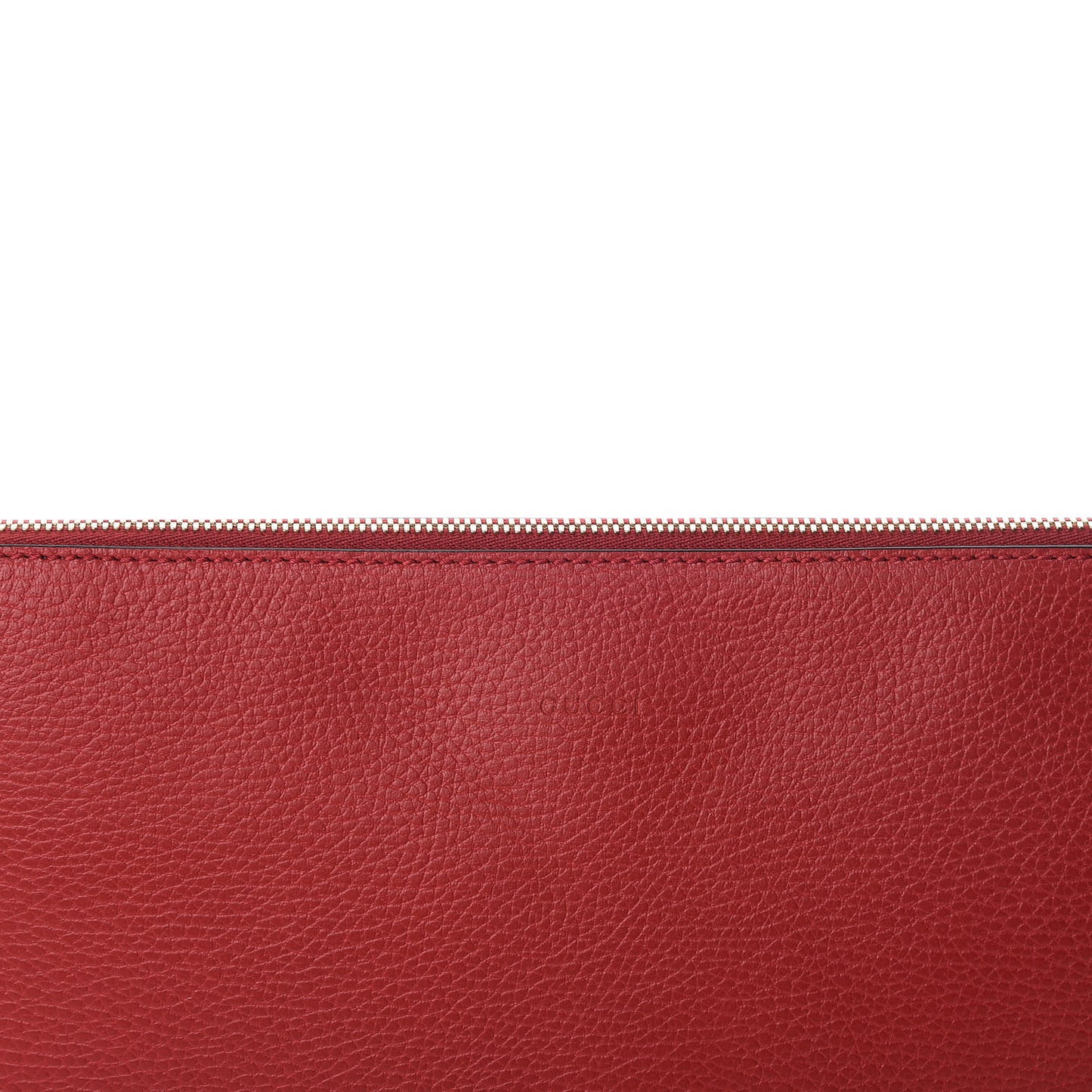Calfskin Large Bamboo Clutch Red