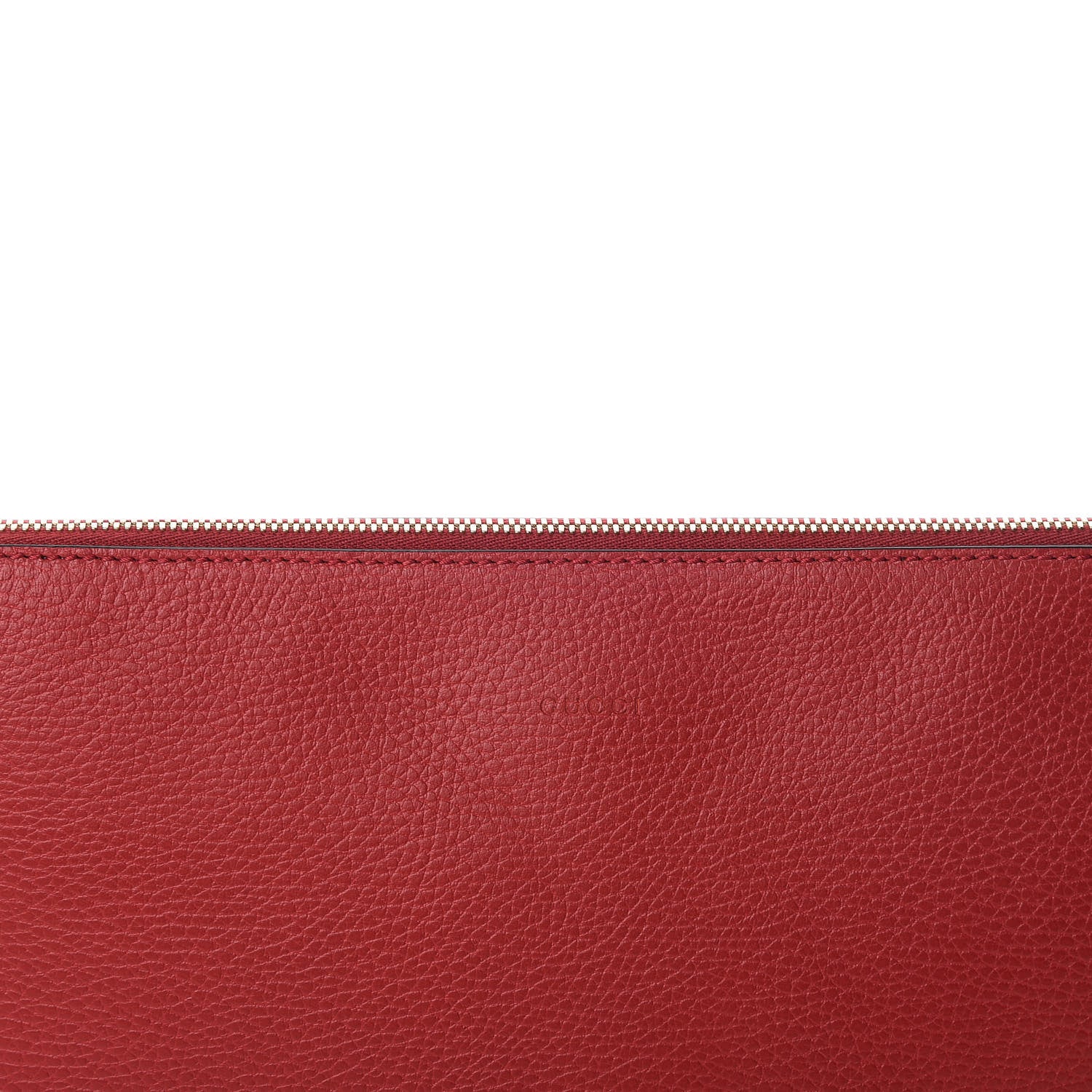 Gucci Calfskin Large Bamboo Clutch Red 11 of 11