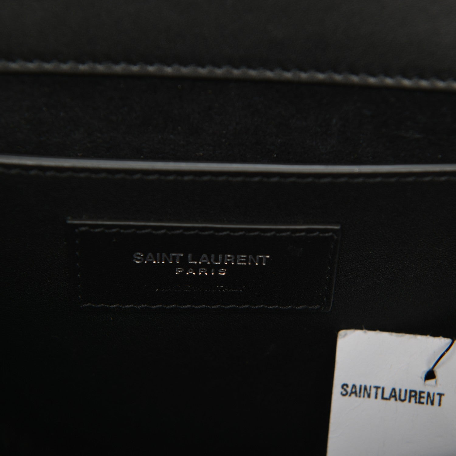Saint Laurent Smooth Calfskin Medium Classic Monogram Kate Tassel Satchel Black 6 of 6