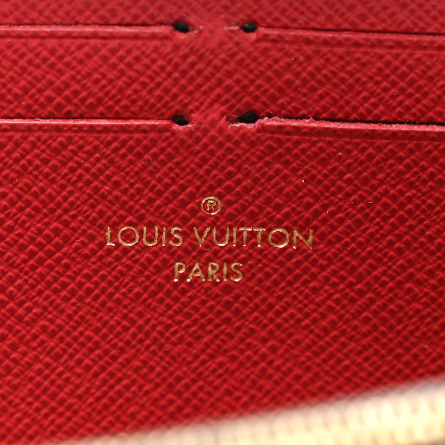 Louis Vuitton Damier Ebene Clemence Wallet Cherry 6 of 7
