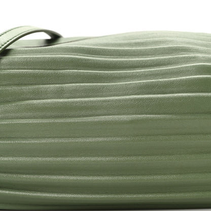 Loewe Lambskin Pleated Bracelet Pouch shoulder Bag Rosemary 8 of 10
