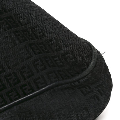 Fendi Zucchino Vitello Shoulder Bag Black 10 of 12
