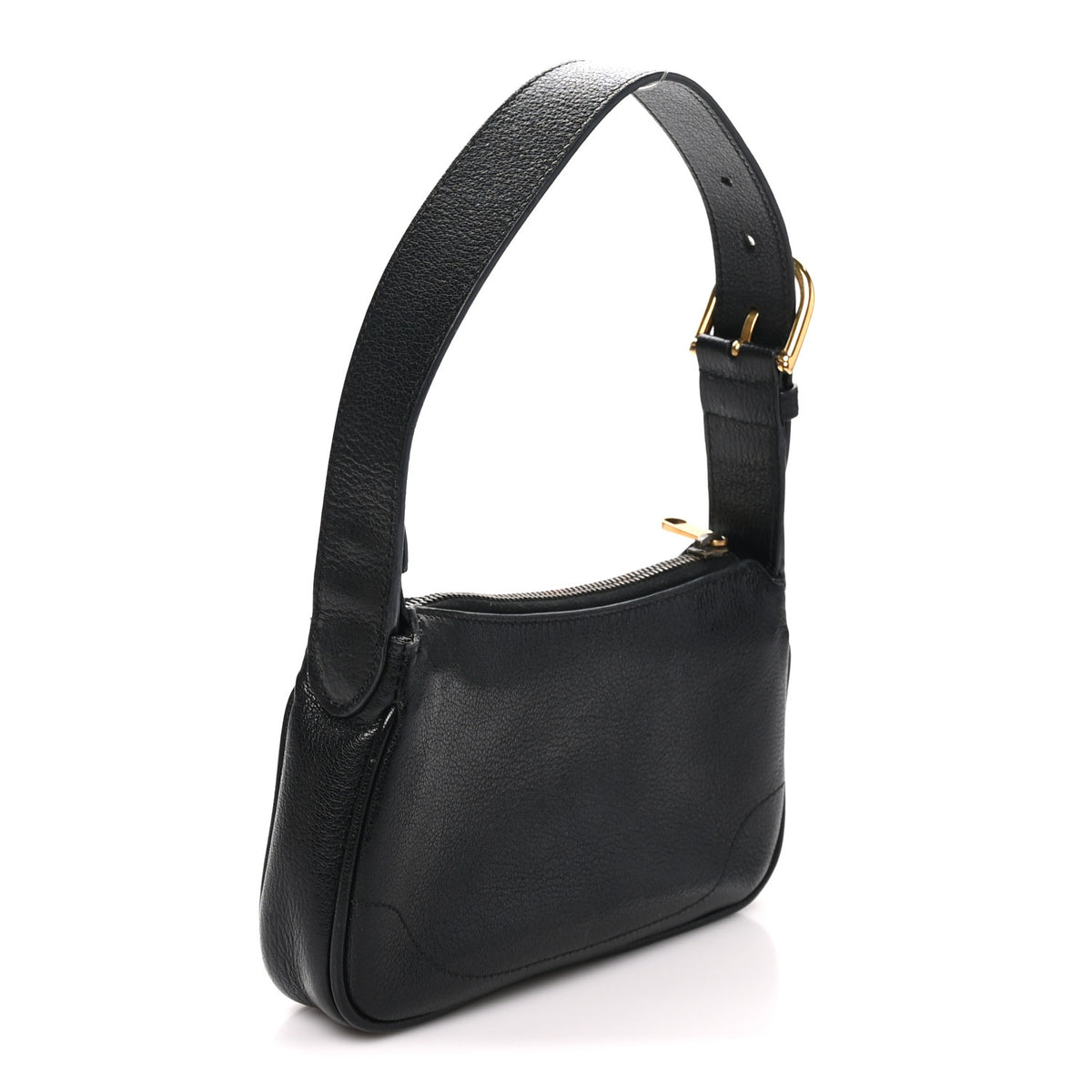 Gucci Goatskin Mini Aphrodite Shoulder Bag Black 3 of 10