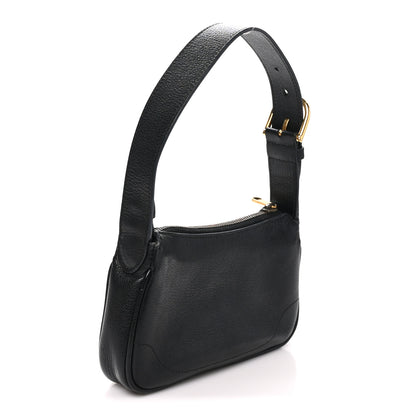 Gucci Goatskin Mini Aphrodite Shoulder Bag Black 3 of 10