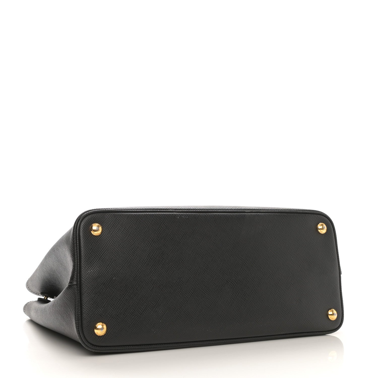 Prada Saffiano Cuir Small Double Bag Black Fuoco 4 of 16