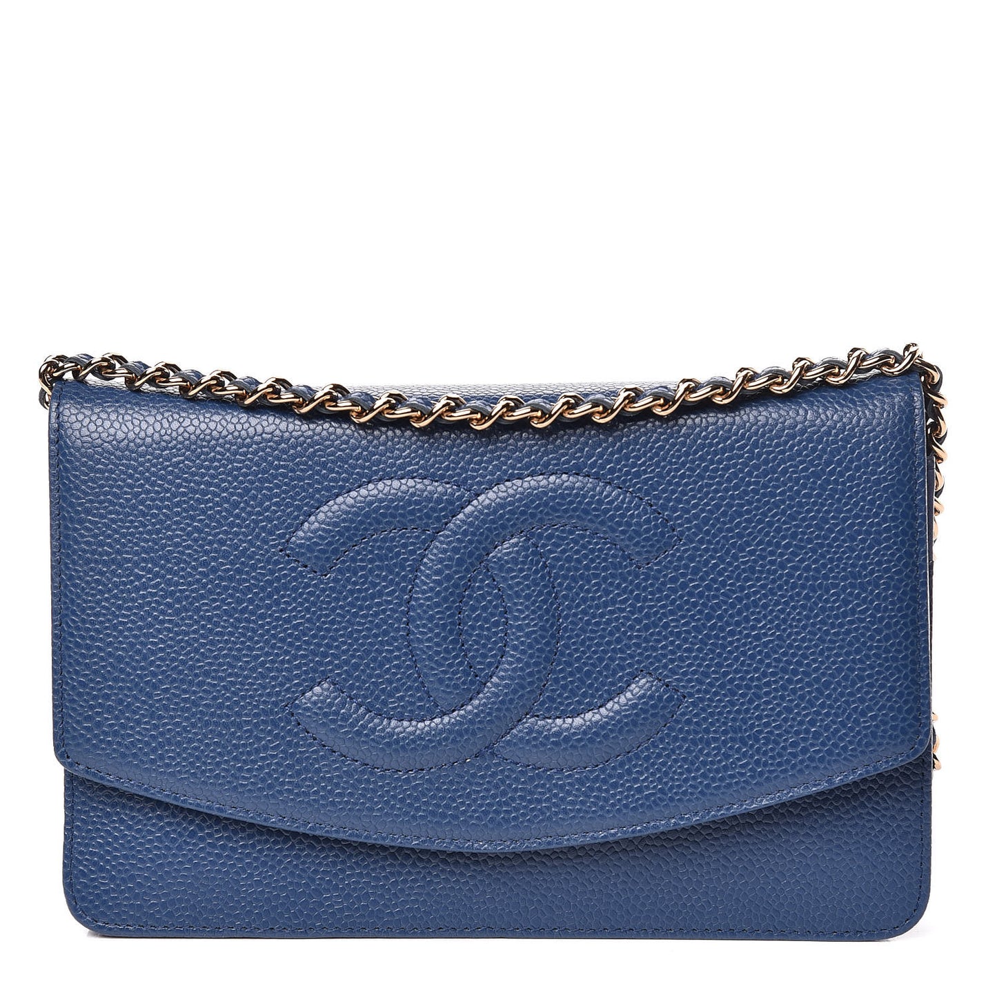 Caviar Timeless CC Wallet On Chain WOC Navy Blue