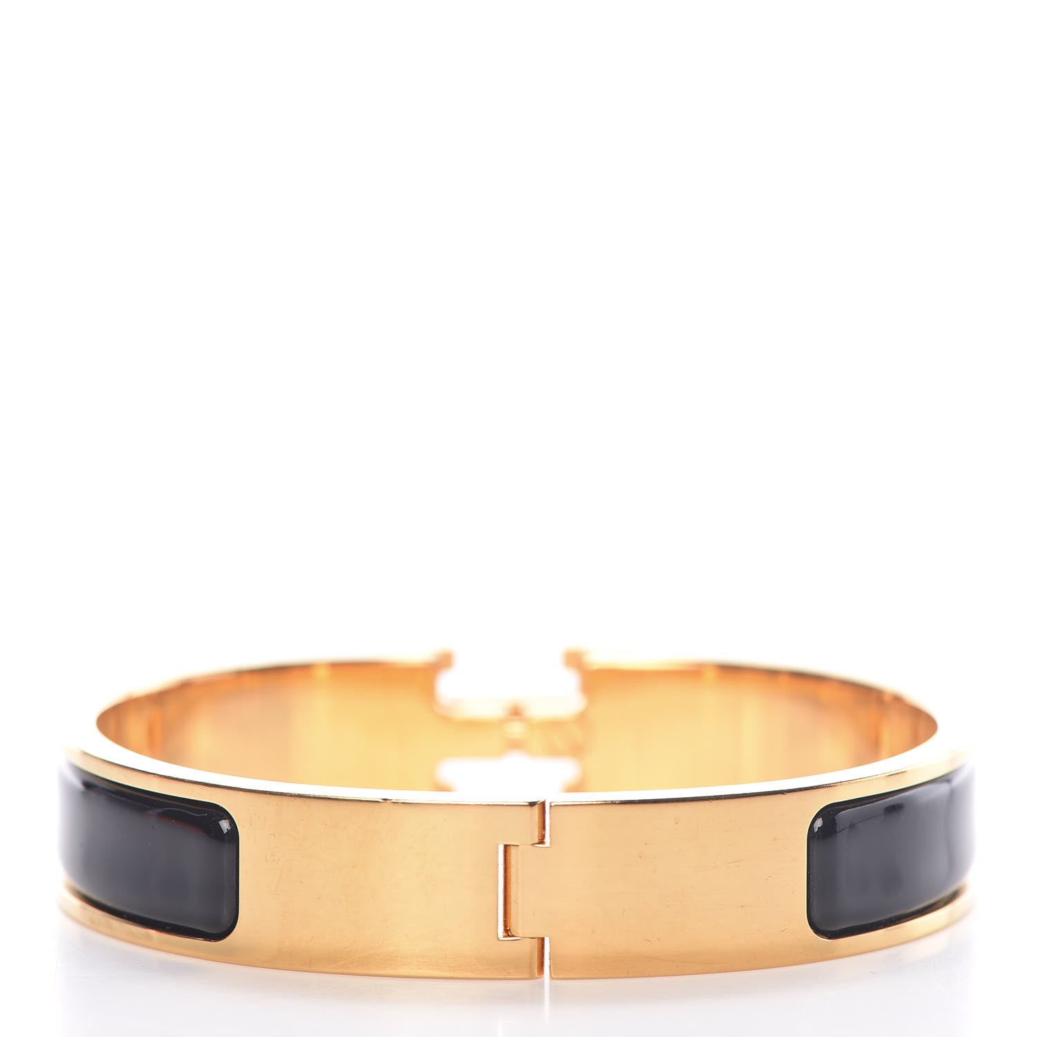 Hermes Enamel Narrow Clic Clac H Bracelet PM Black 3 of 6