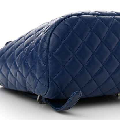 Chanel Lambskin Quilted Small Urban Spirit Backpack Blue 9 of 15
