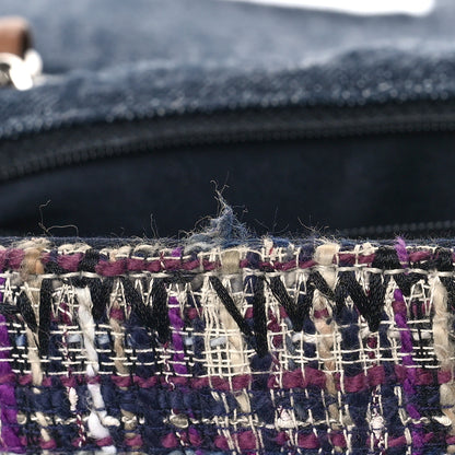 Chanel Denim Tweed Patchwork Jumbo Single Flap Multicolor 11 of 13