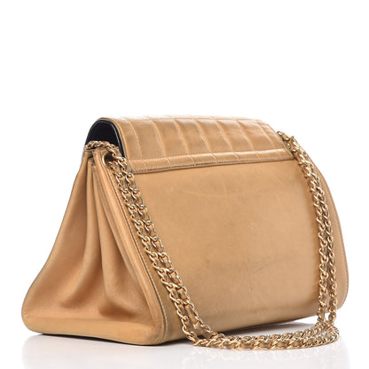 Chanel Lambskin Chocolate Bar Accordion Flap Beige 3 of 22