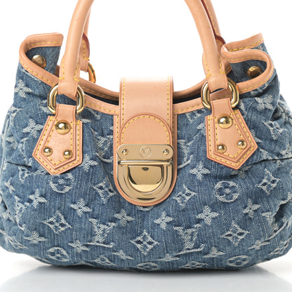 Louis Vuitton Monogram Denim Pleaty Blue 8 of 12
