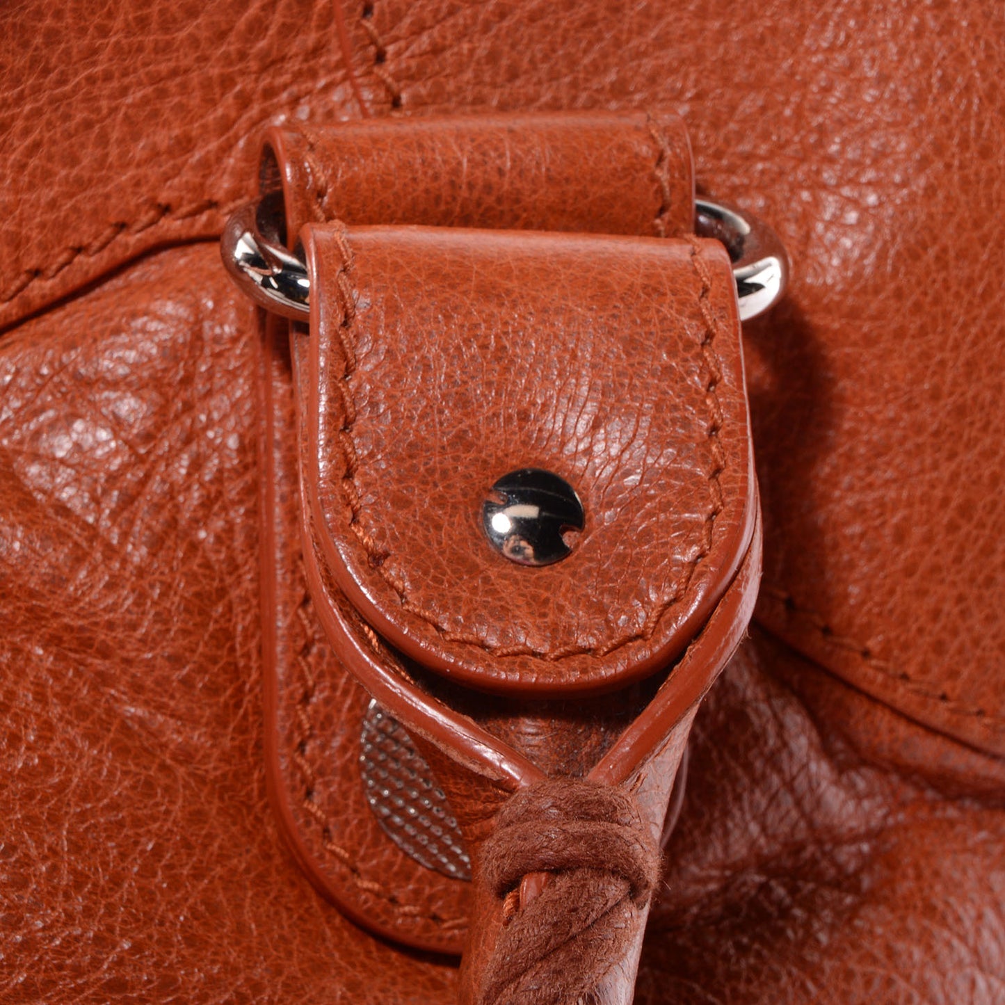 Agneau Giant 21 Silver Hardware City Orange Brulee