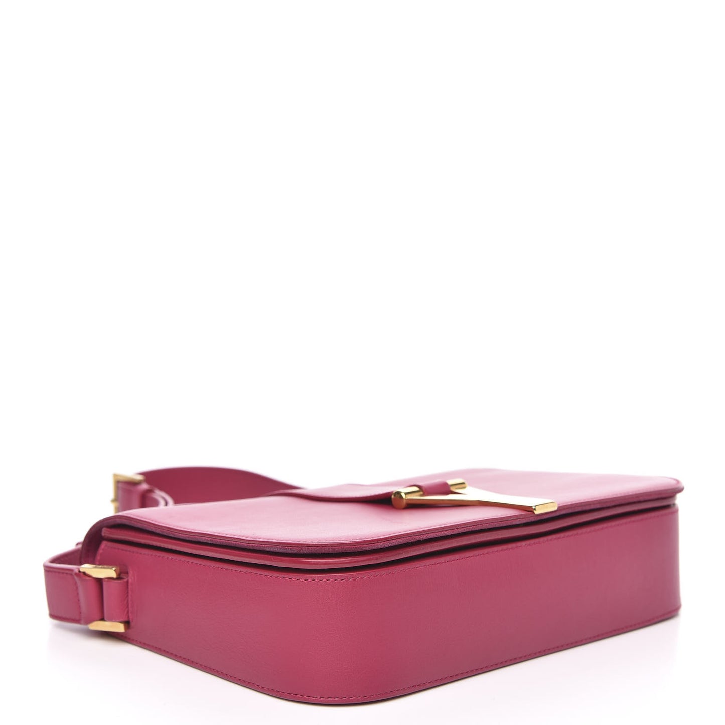 Calfskin Classic Y Satchel Fuchsia