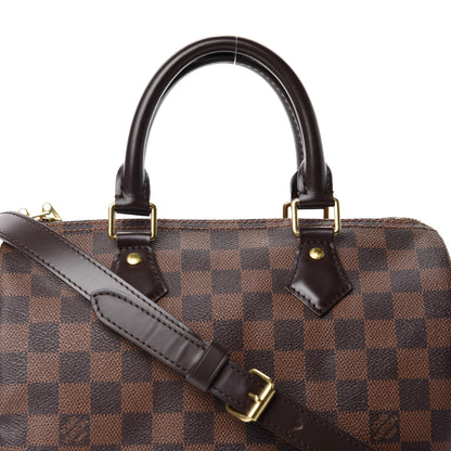 Louis Vuitton Damier Ebene Speedy Bandouliere 25 17 of 17