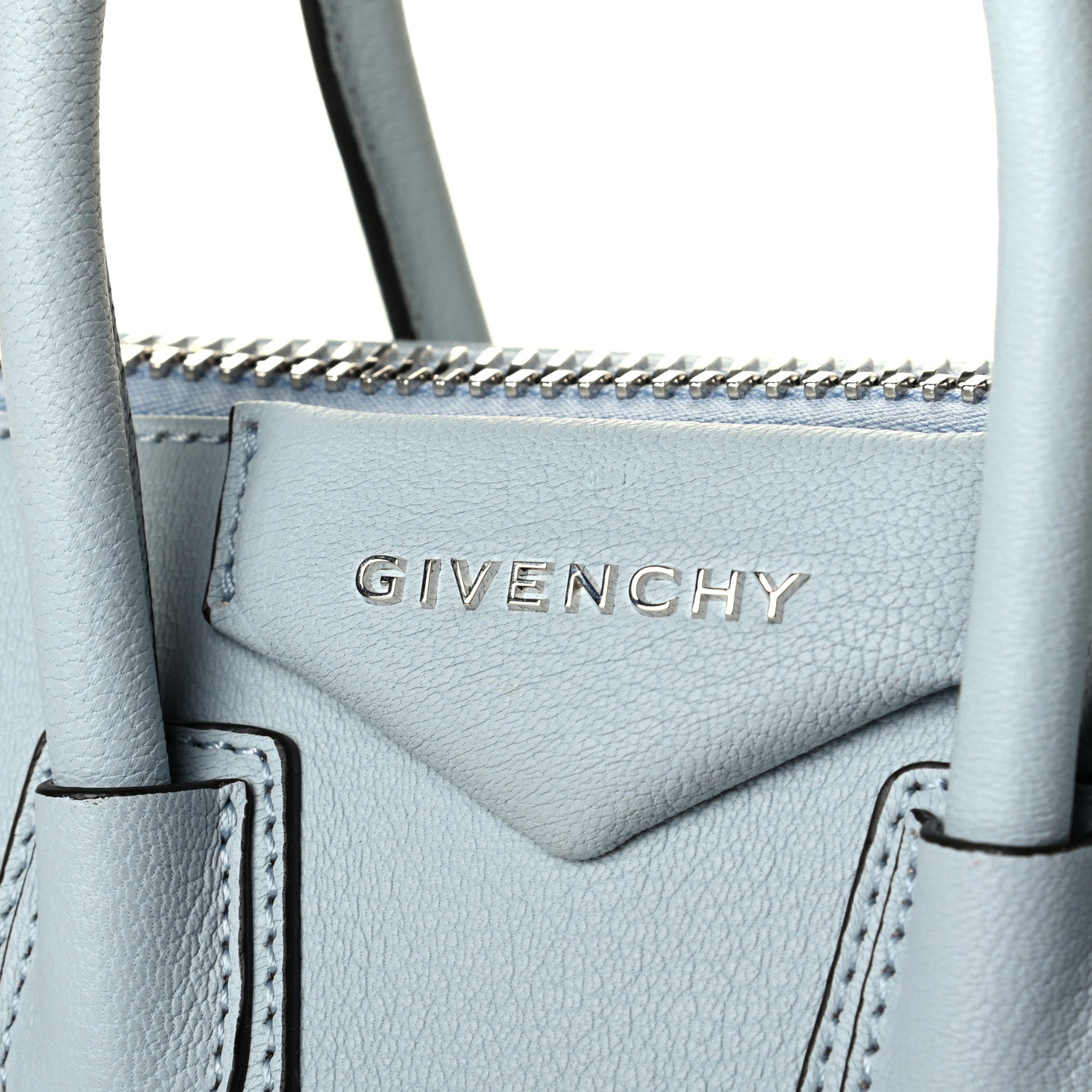 Givenchy Sugar Goatskin Mini Antigona Ice Blue 5 of 6