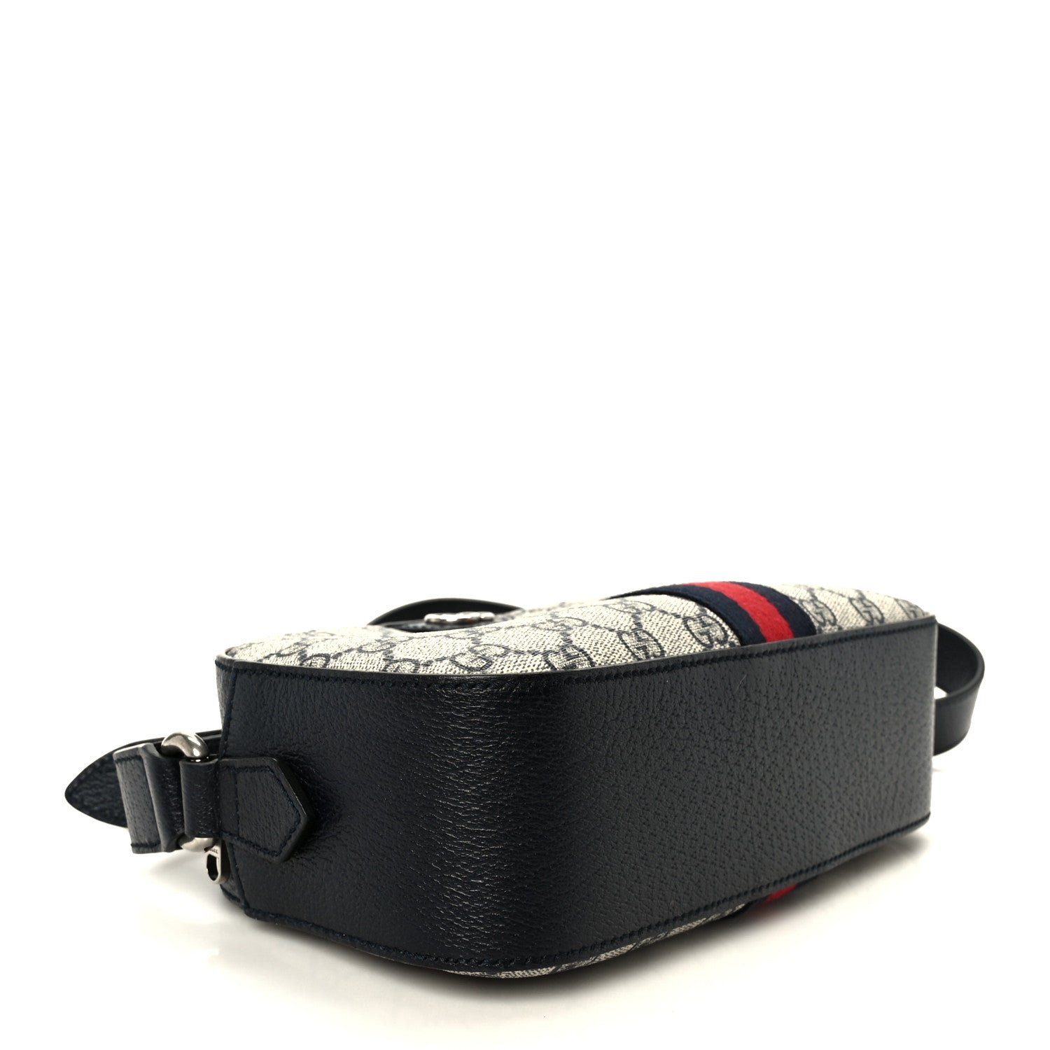 Gucci GG Supreme Monogram Textured Dollar Calfskin Web Small