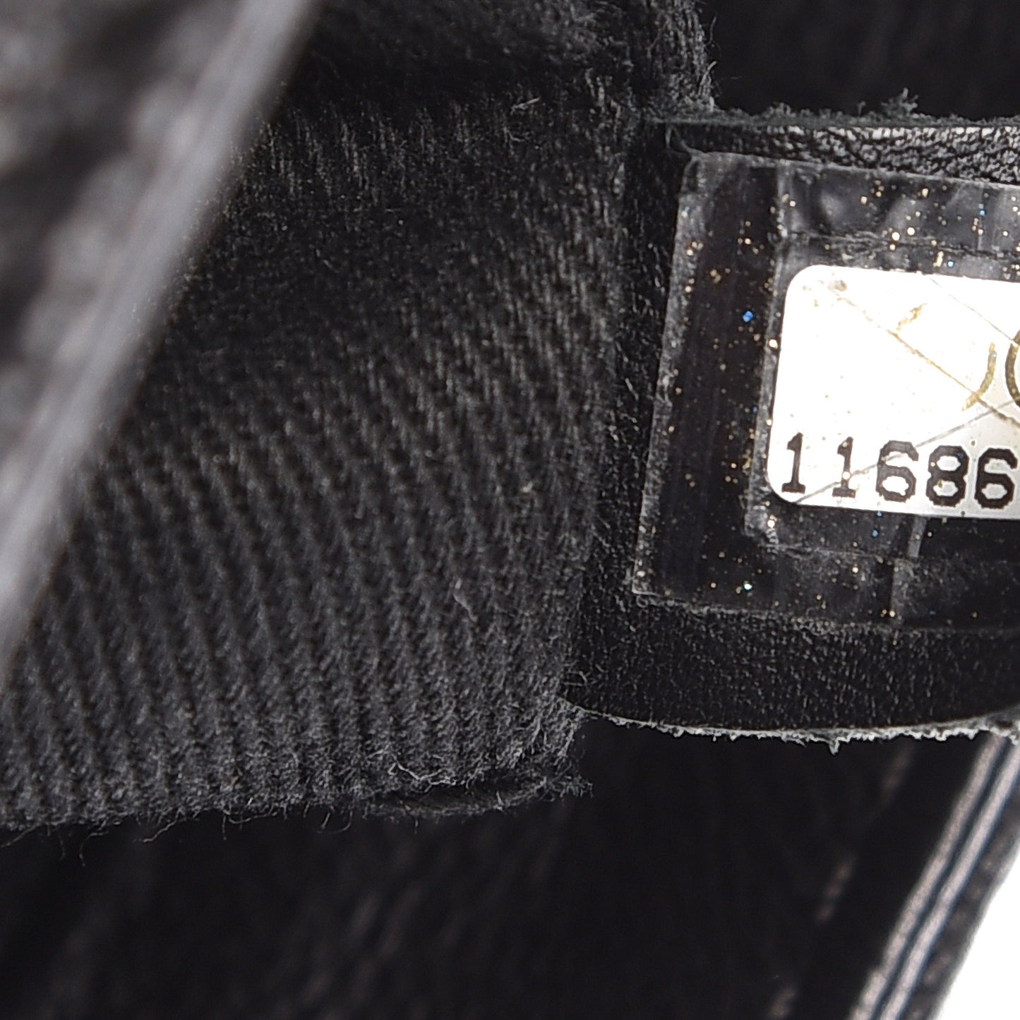 Calfskin Diamond Stitch Accordion Flap Black