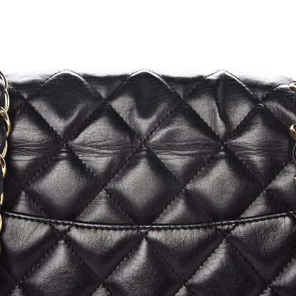 Chanel Lambskin Quilted Jumbo Single Flap Black 10 of 13