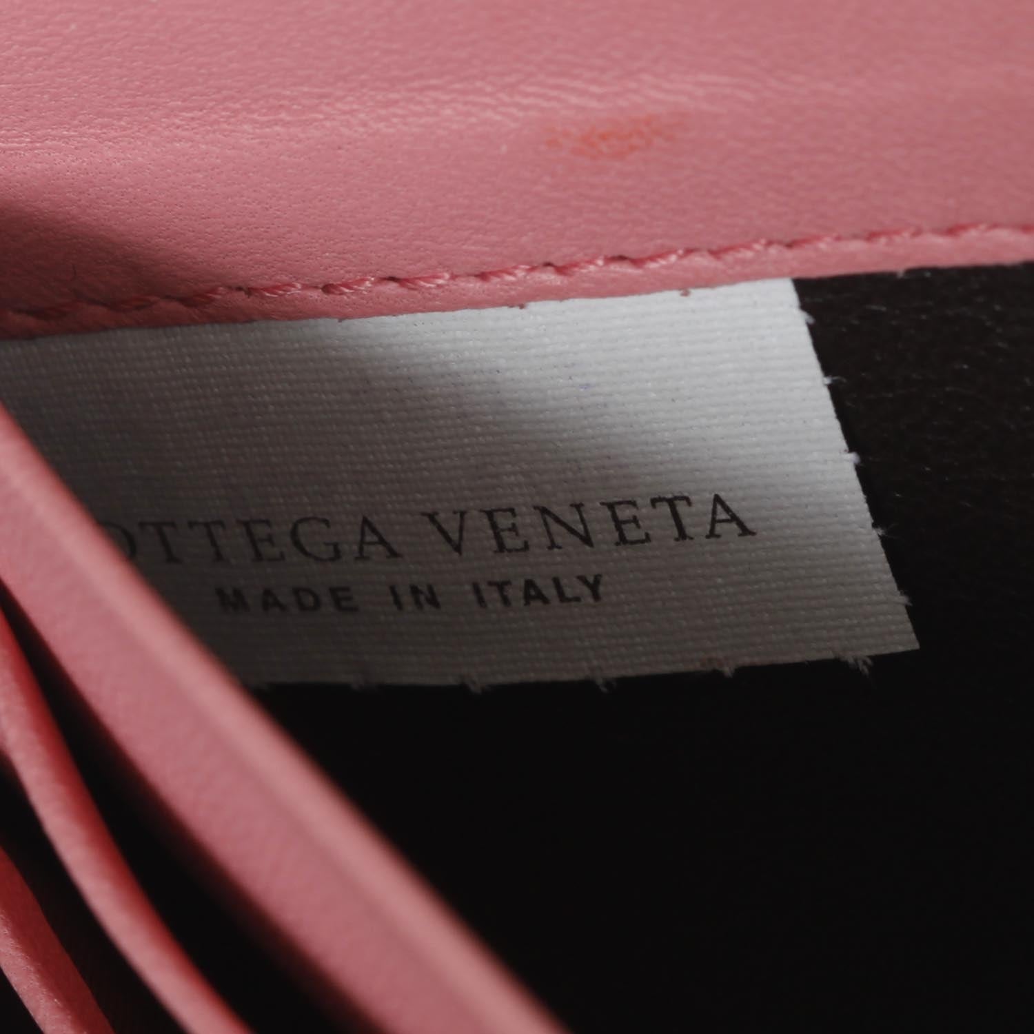 Bottega Veneta Nappa Intrecciato Zip Around Wallet Petal Pink 10 of 11