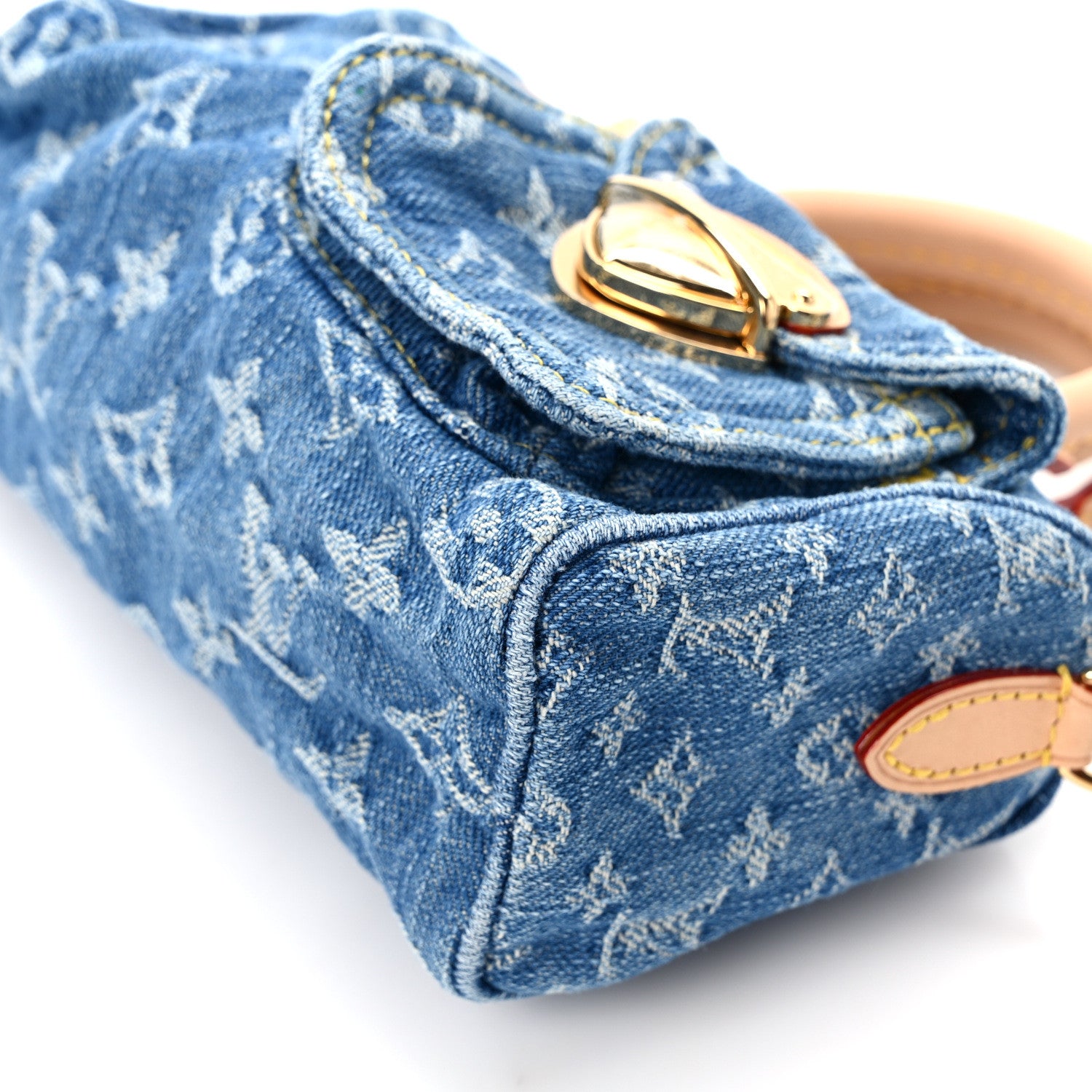 Louis Vuitton Monogram Denim Nano Speedy Blue 9 of 12