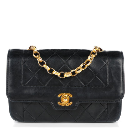 Chanel Lambskin Quilted Small Single Flap Black 1 of 12