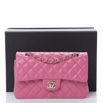 Chanel Caviar Quilted Small Double Flap Pink 11 of 11