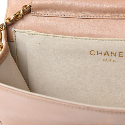 Chanel Lambskin Quilted Mini Flap Beige 16 of 19