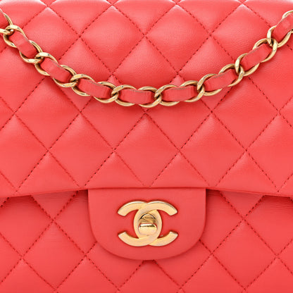 Chanel Lambskin Quilted Medium Double Flap Red 8 of 12