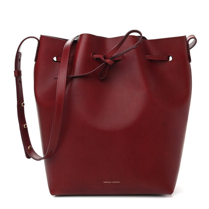Mansur Gavriel Calfskin Bucket Bag Bordeaux 3 of 11