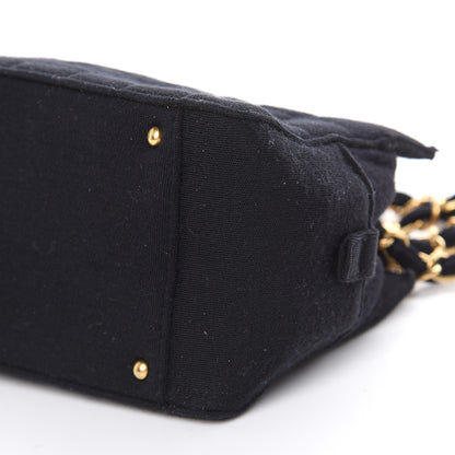 Chanel Jersey Quilted Petite Timeless Tote PTT Black 9 of 13