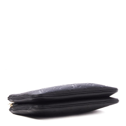 Louis Vuitton Empreinte Double Zip Pochette Black 4 of 9