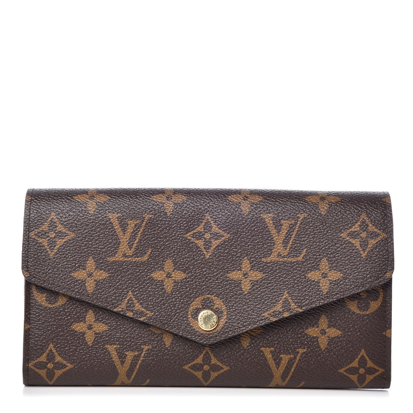 Monogram Sarah Wallet NM Coquelicot
