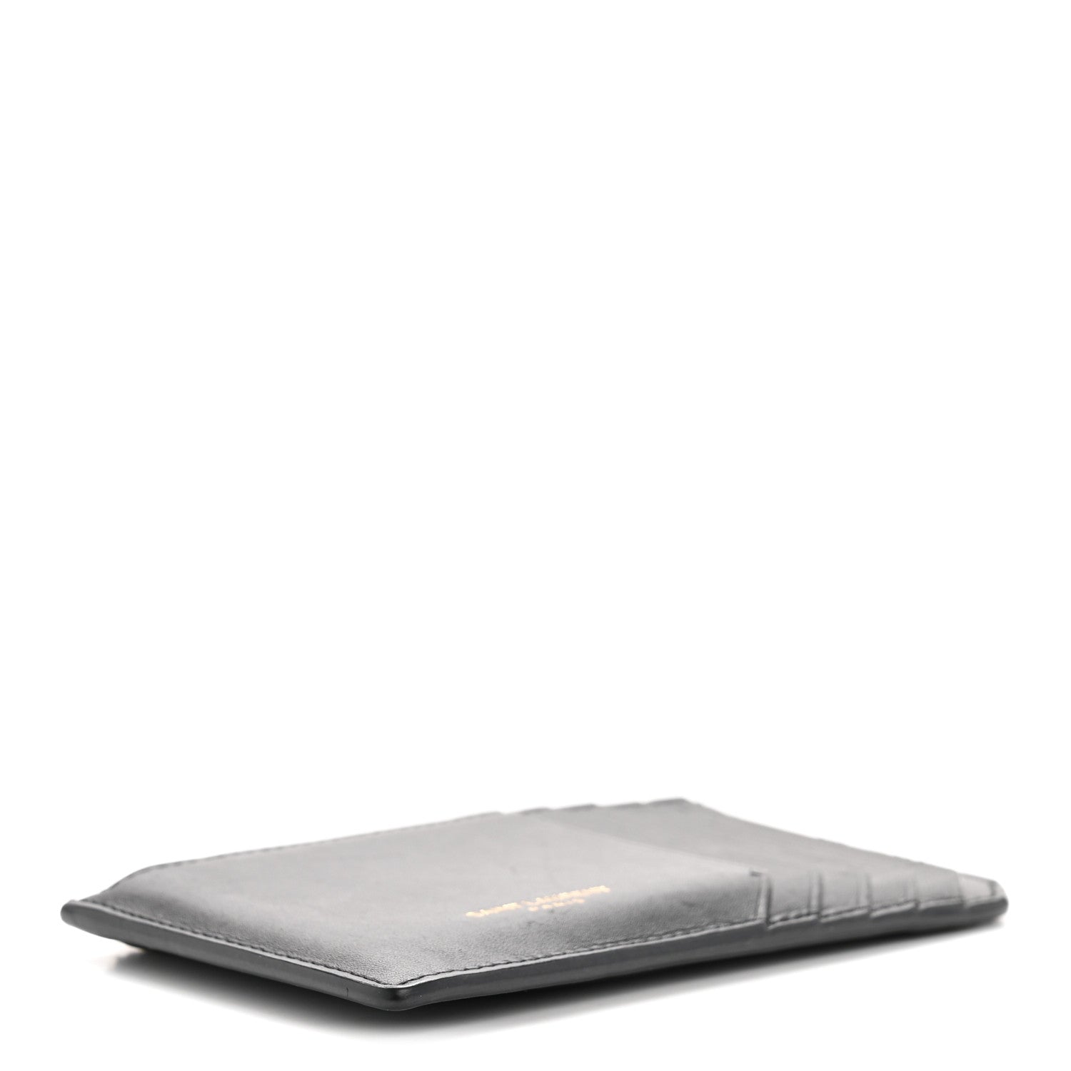 Saint Laurent Calfskin 5 Fragments Zip Pouch Card Holder Black 8 of 18