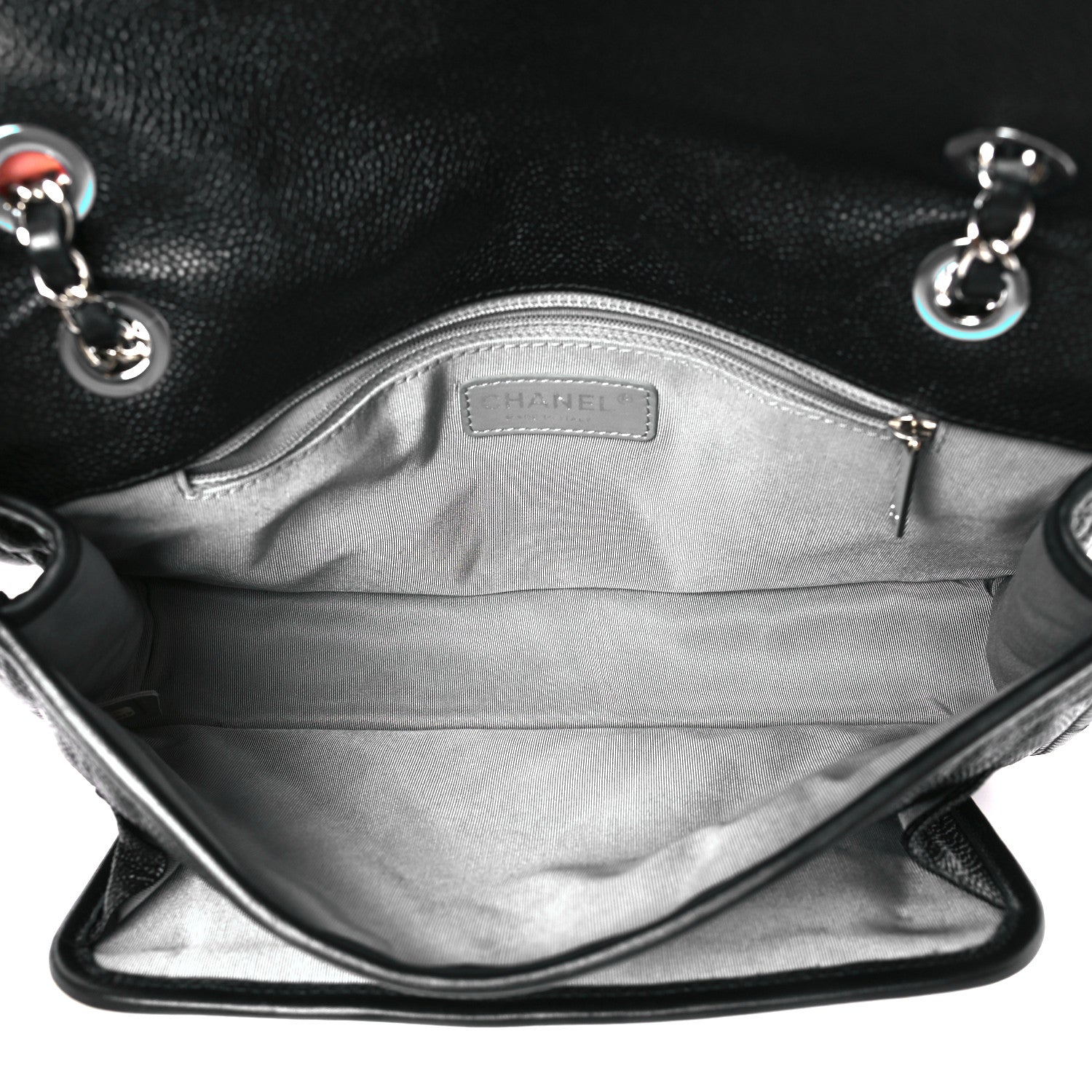 Chanel Caviar Quilted Medium French Riviera Flap Black 5 of 10