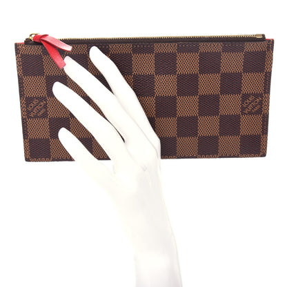 Louis Vuitton Damier Ebene Felicie Chain Wallet Zippered Insert 2 of 6