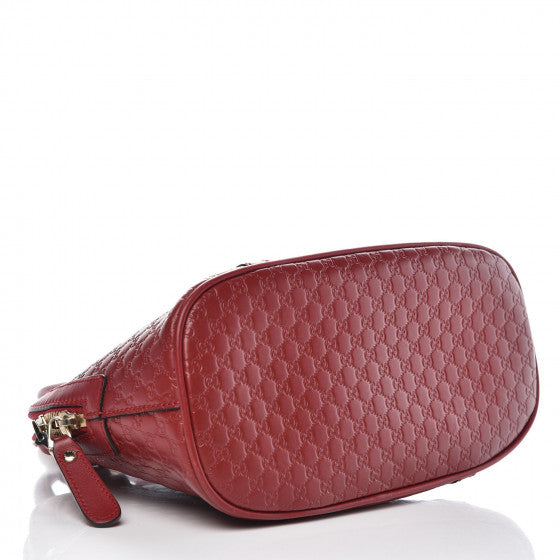 Soft Microguccissima Mini Dome Bag Rosso