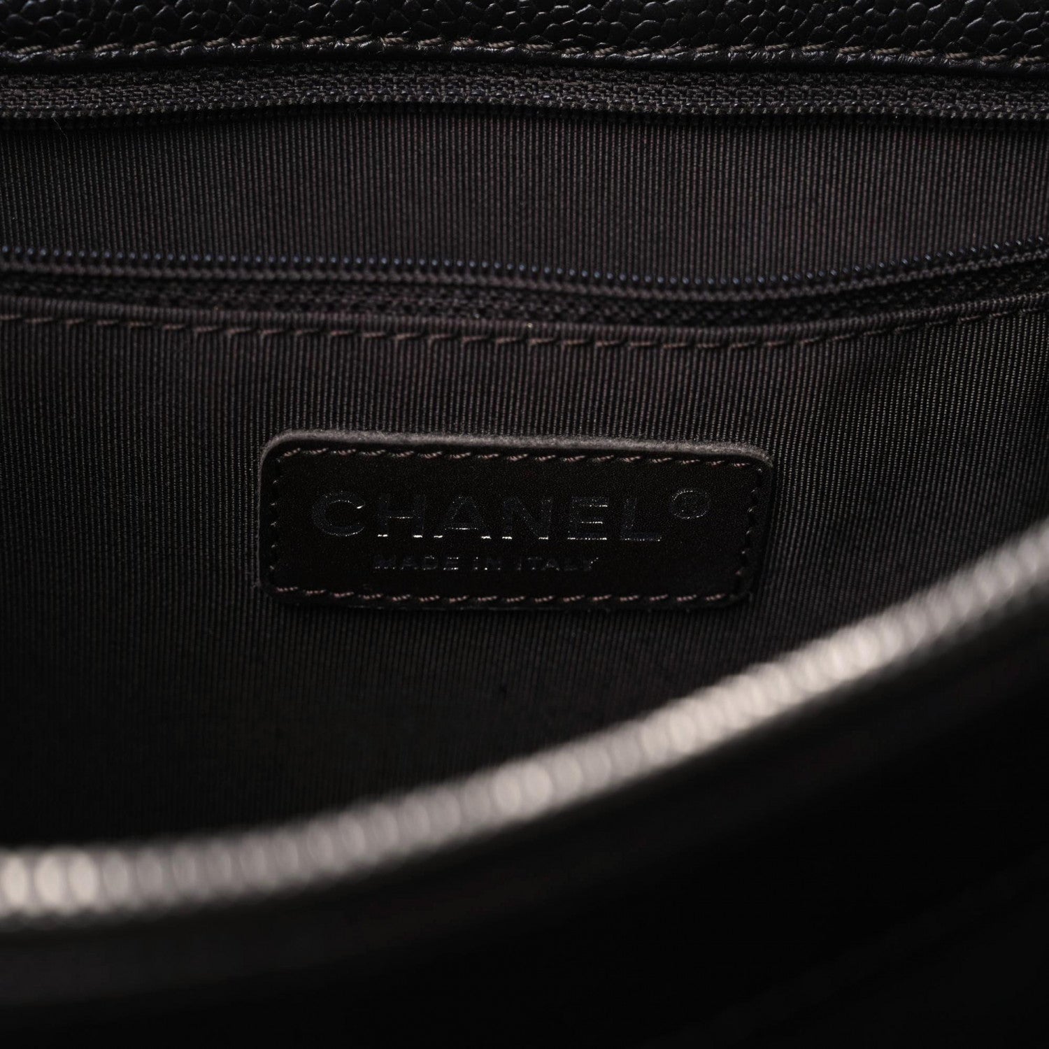 Chanel Caviar Quilted Grand Shopping Tote GST Dark Brown 5 of 12