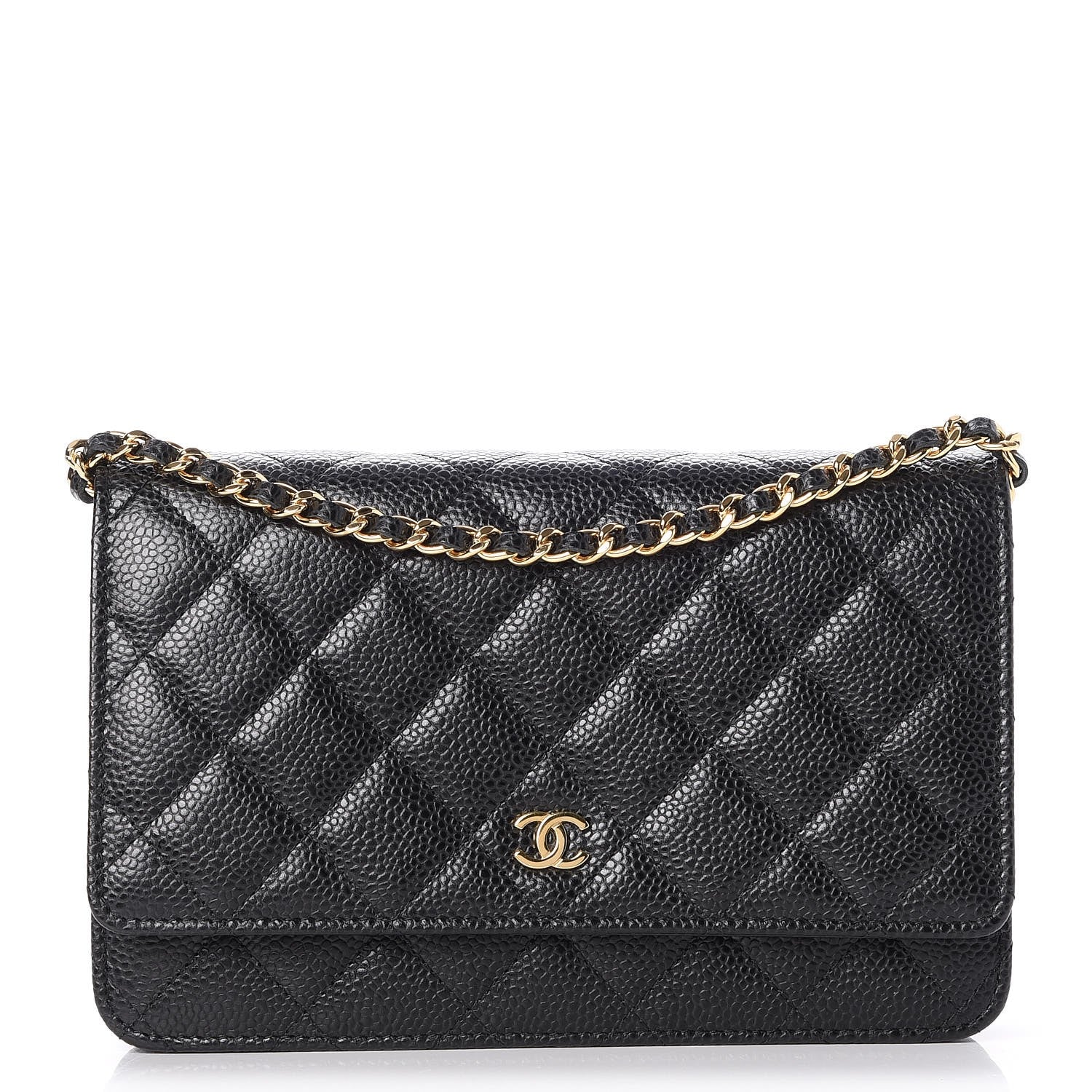 Chanel Caviar Quilted Wallet On Chain WOC Black 1 of 9