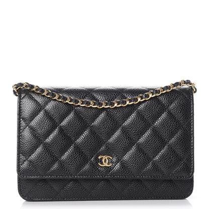 Chanel Caviar Quilted Wallet On Chain WOC Black 1 of 9