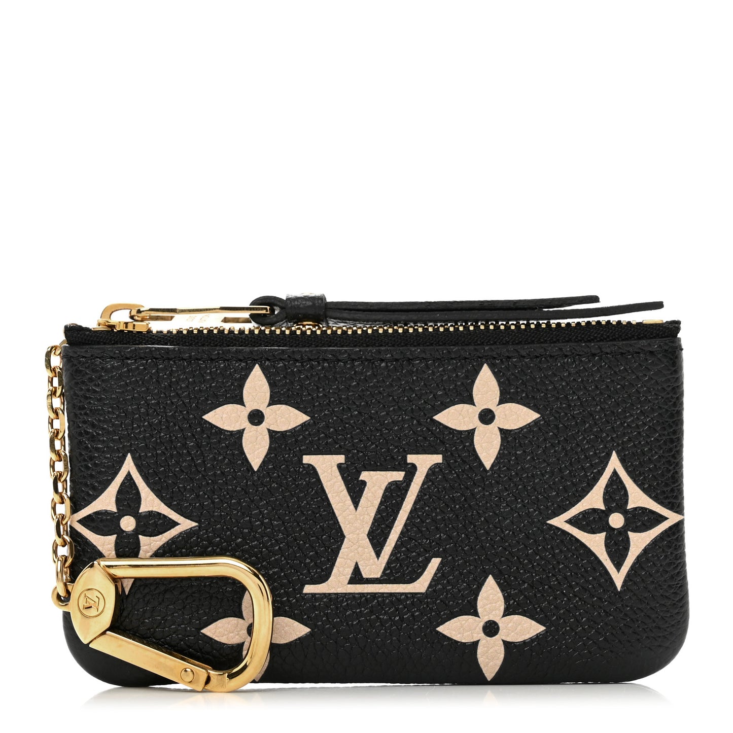 Empreinte Monogram Giant Key Pouch Black Beige