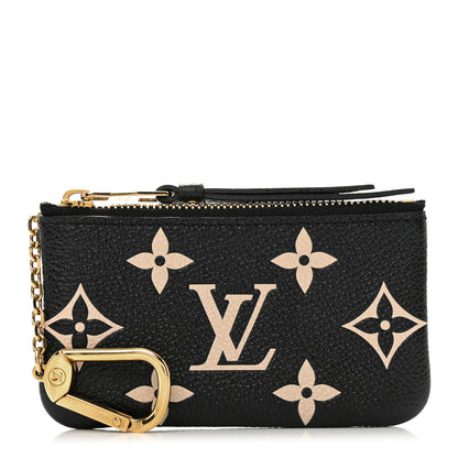 Louis Vuitton Empreinte Monogram Giant Key Pouch Black Beige 1 of 7